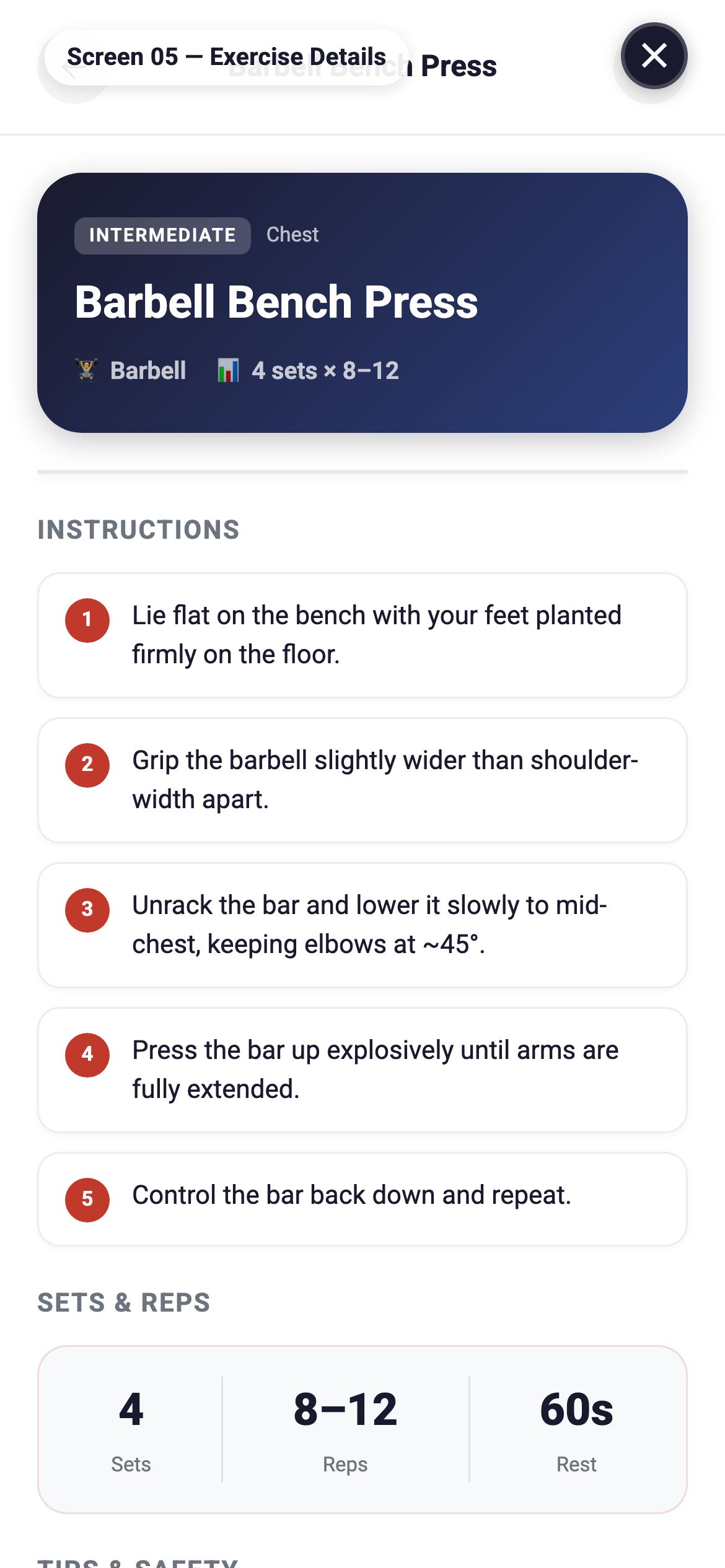 Exercise Details